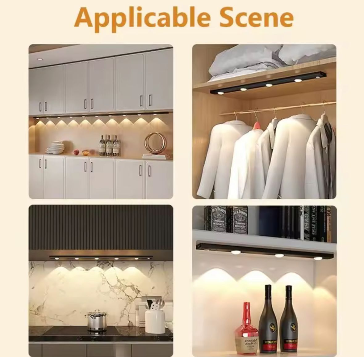 LUZ LED P/ARMARIO C/SENSOR DE MOV. 60CM.